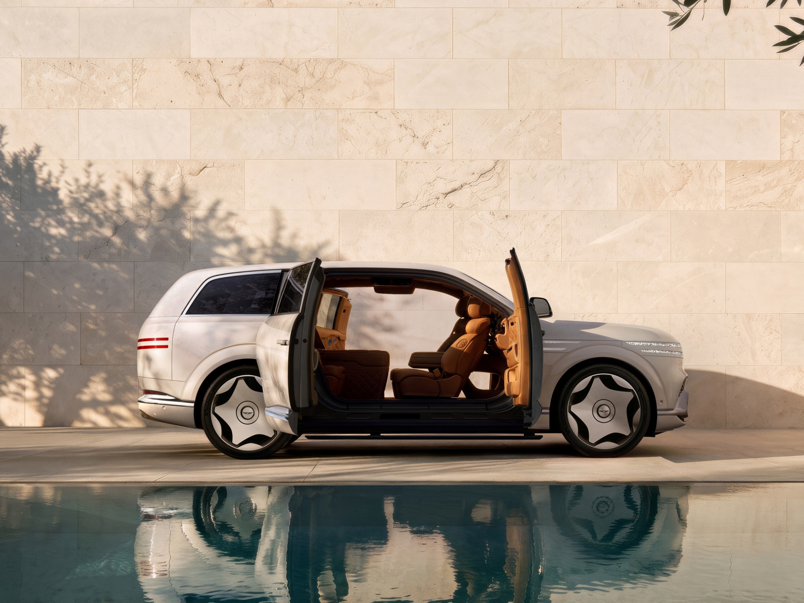 Design arquitetônico e grande porte definem o novo veículo elétrico da Genesis