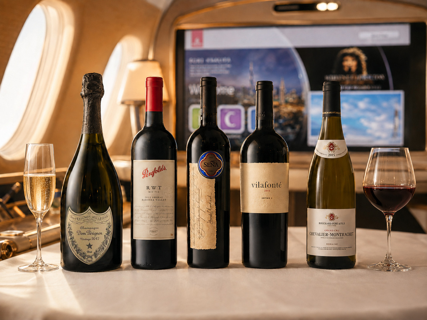 Emirates revela nova carta de vinhos com safras raras para temporada 2026/27