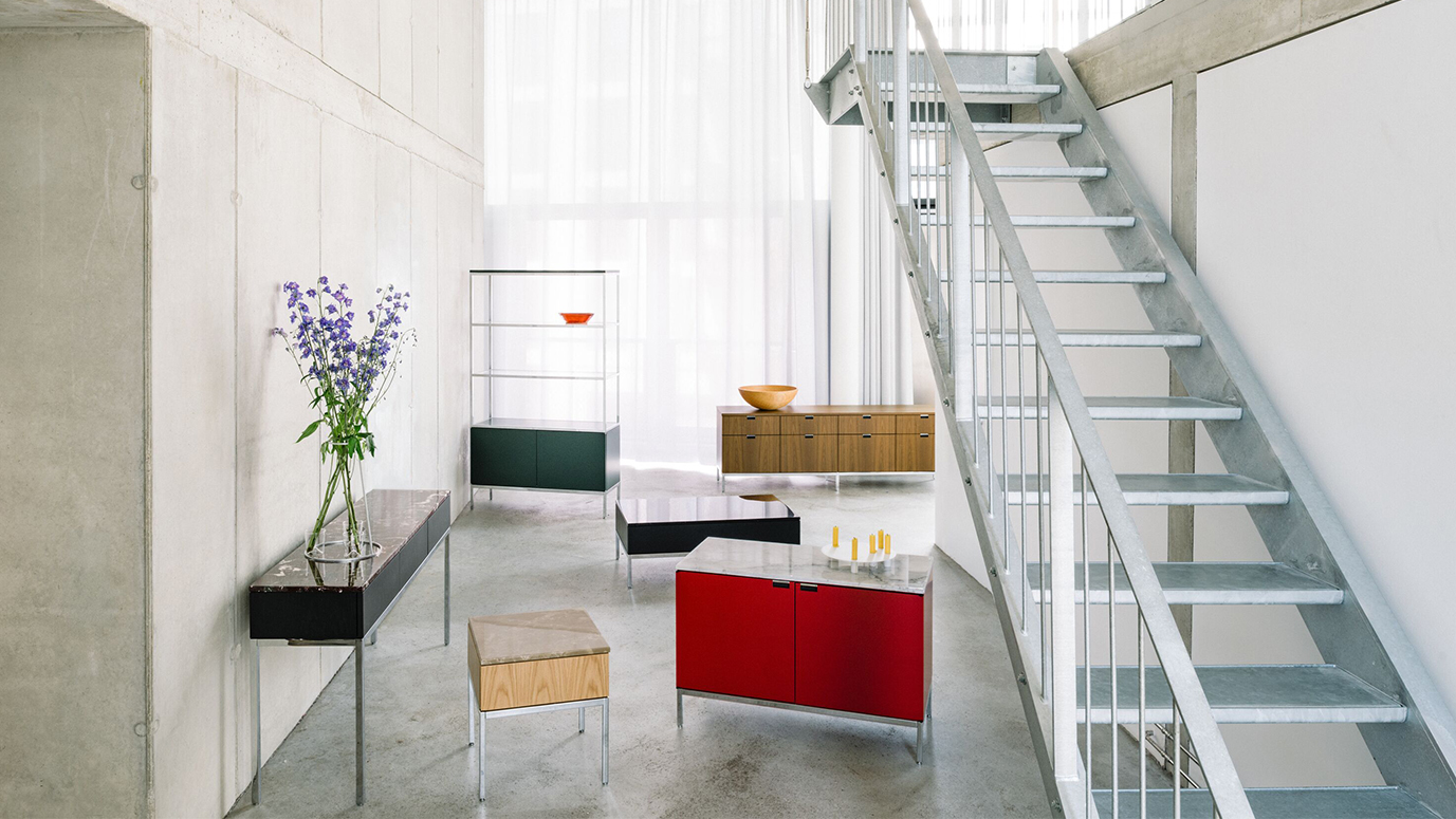 Knoll transforma armazenamento em arte em nova linha com Sam Chermayeff